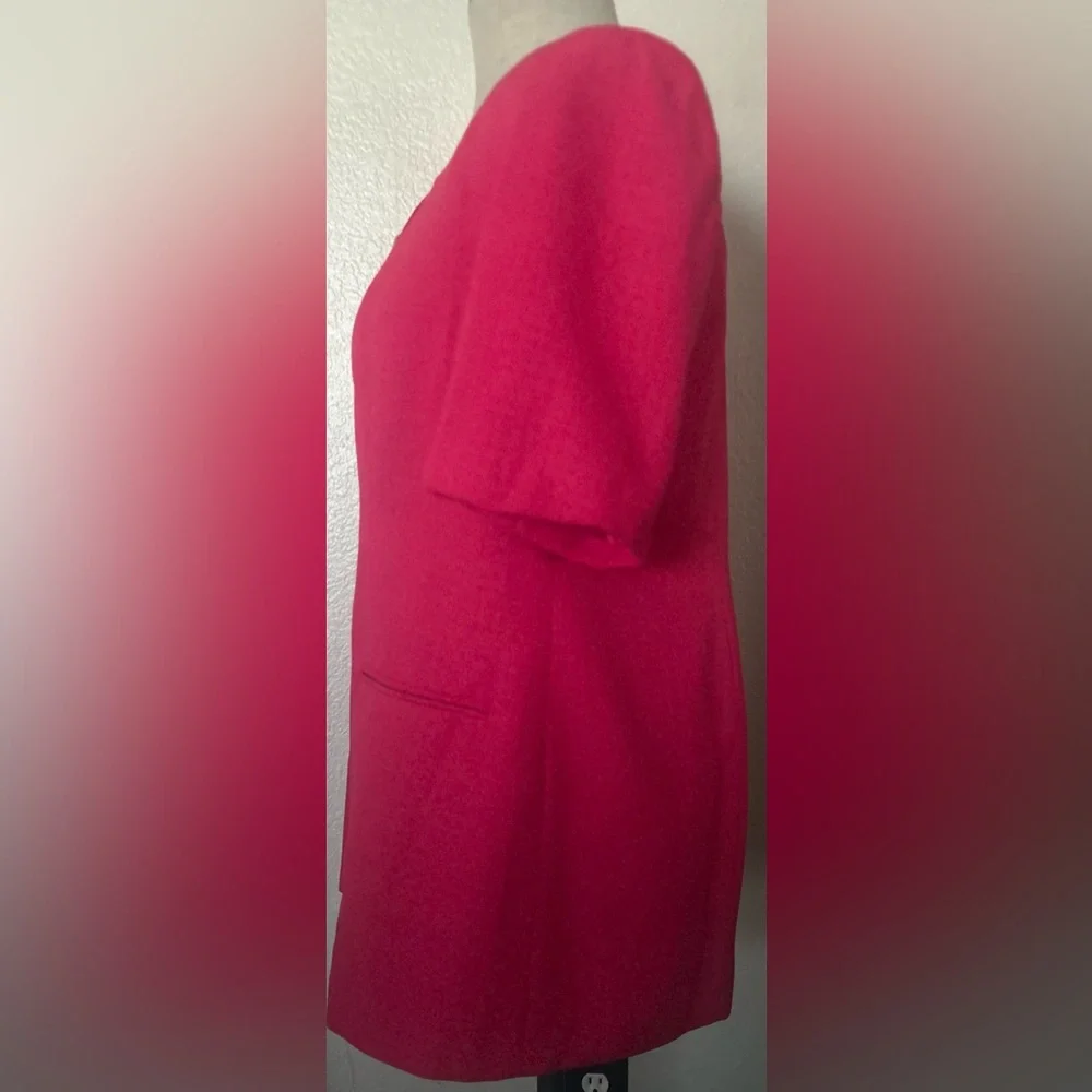 Chic Women's Pink Blazer with Gold Buttons